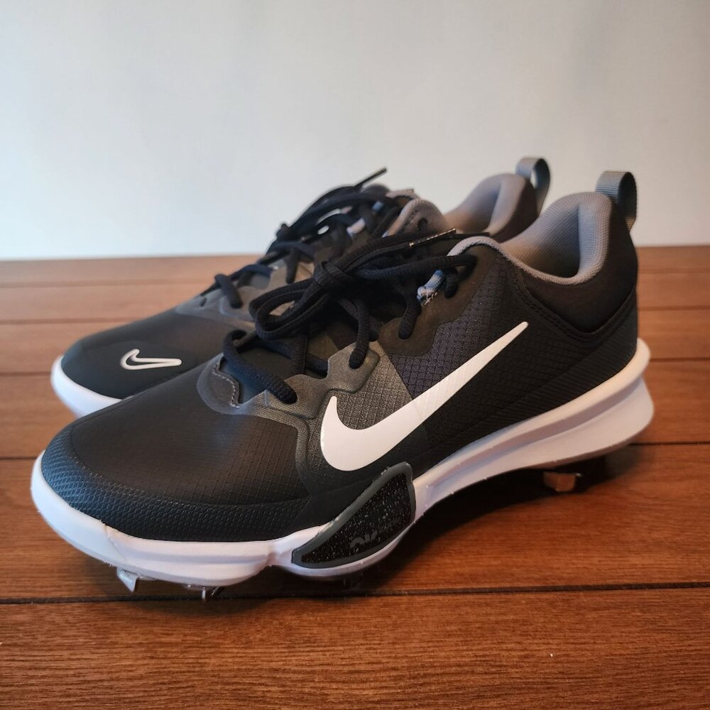 Nike Men’s Force Zoom Trout 9 Pro Baseball Cleats Black/Grey FB2907-001 NEW